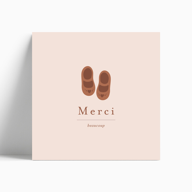 Carte de remerciement naissance salomés pour fille