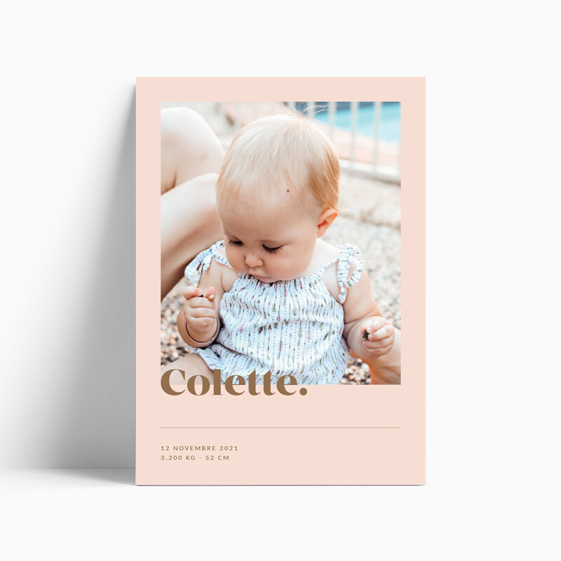 Faire-part de naissance Innocence photo