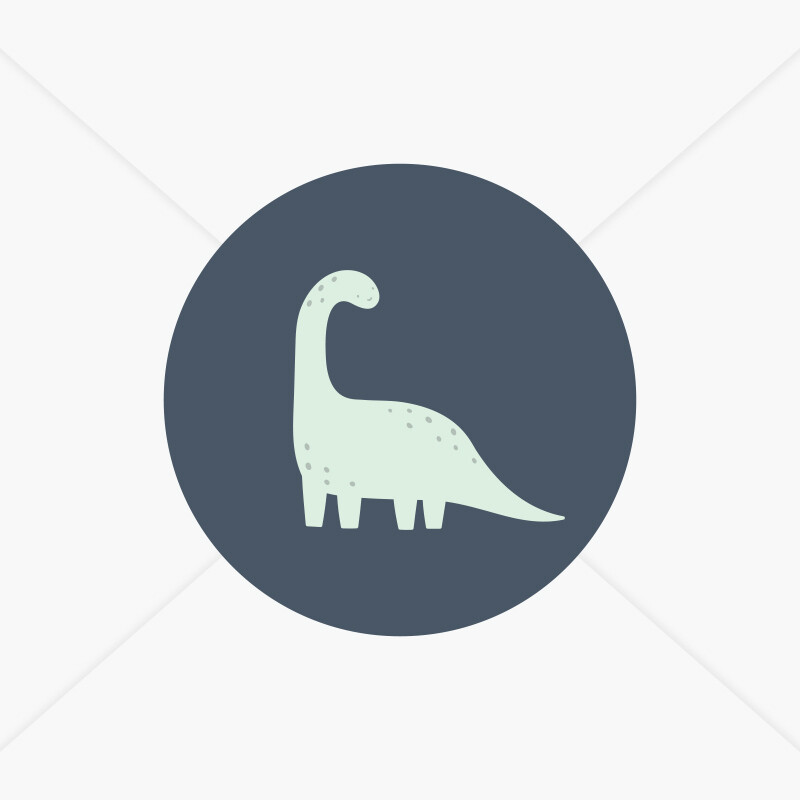 Stickers de naissance Dinosaures