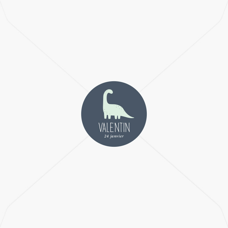 Stickers de naissance Dinosaures, Choisissez votre mise en page: Prénom et date de naissance