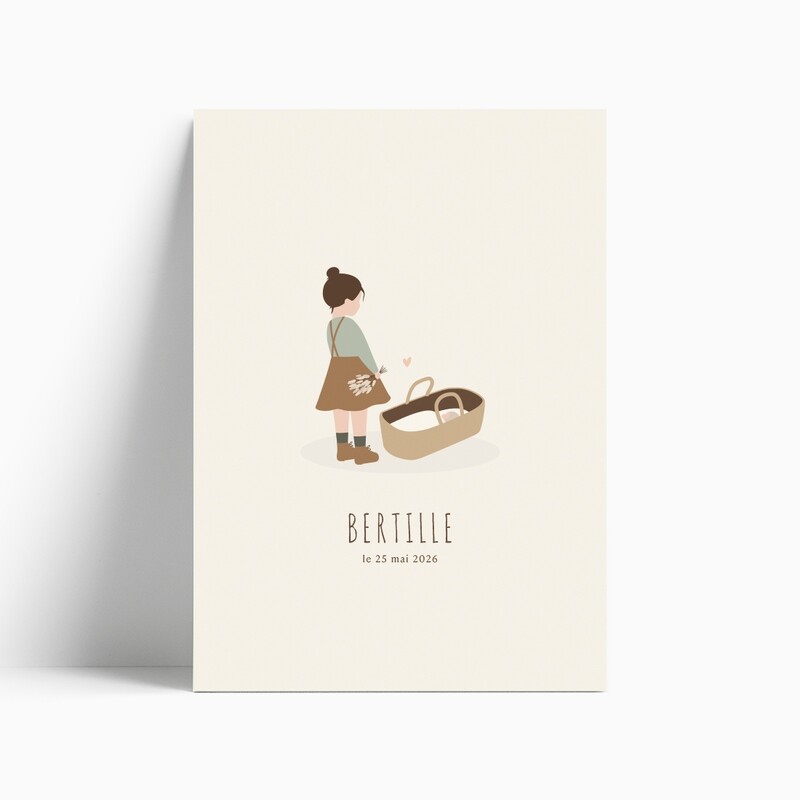 Faire-part de naissance Grande Sœur