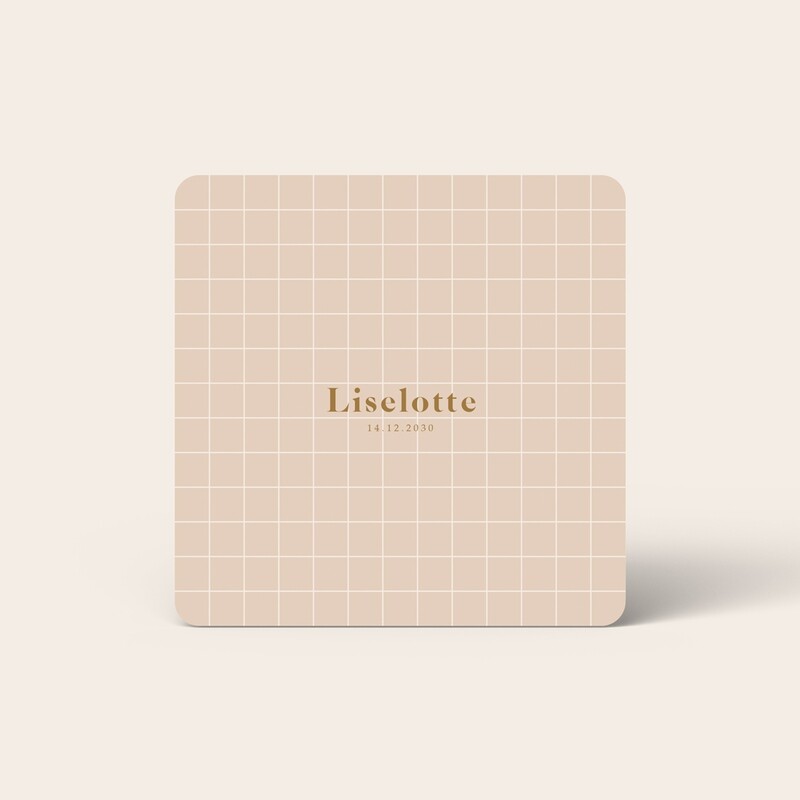 Faire-part de naissance Motif à Carreaux Fenêtre