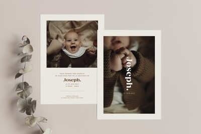 Faire-part de naissance photo