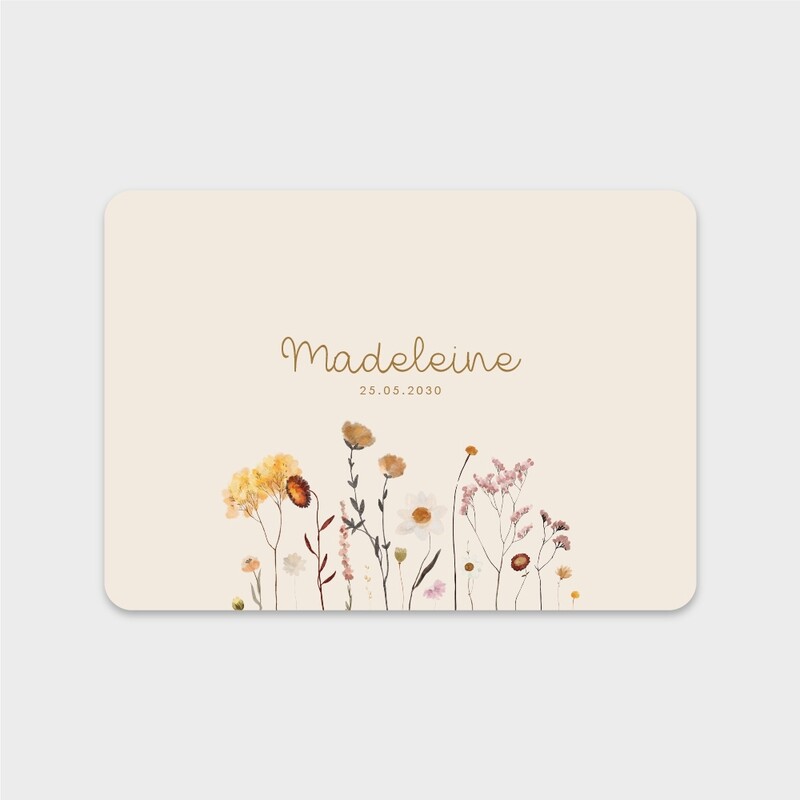 Faire-part de naissance Fleurs Des Champs (paysage)