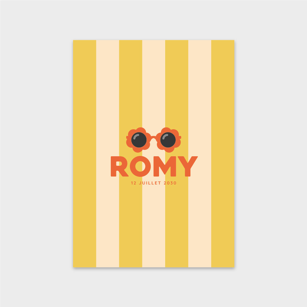 Faire-part de naissance Summertime