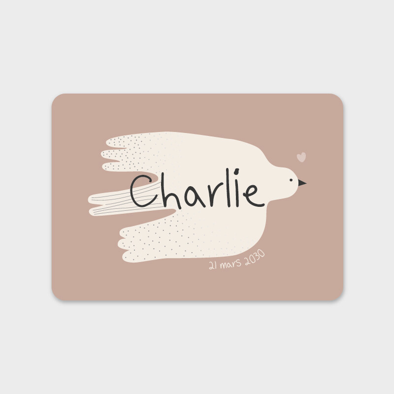 Faire-part de naissance Birdie paysage