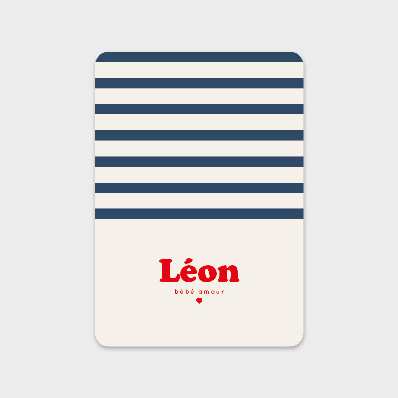 Faire-part de naissance Loup de Mer