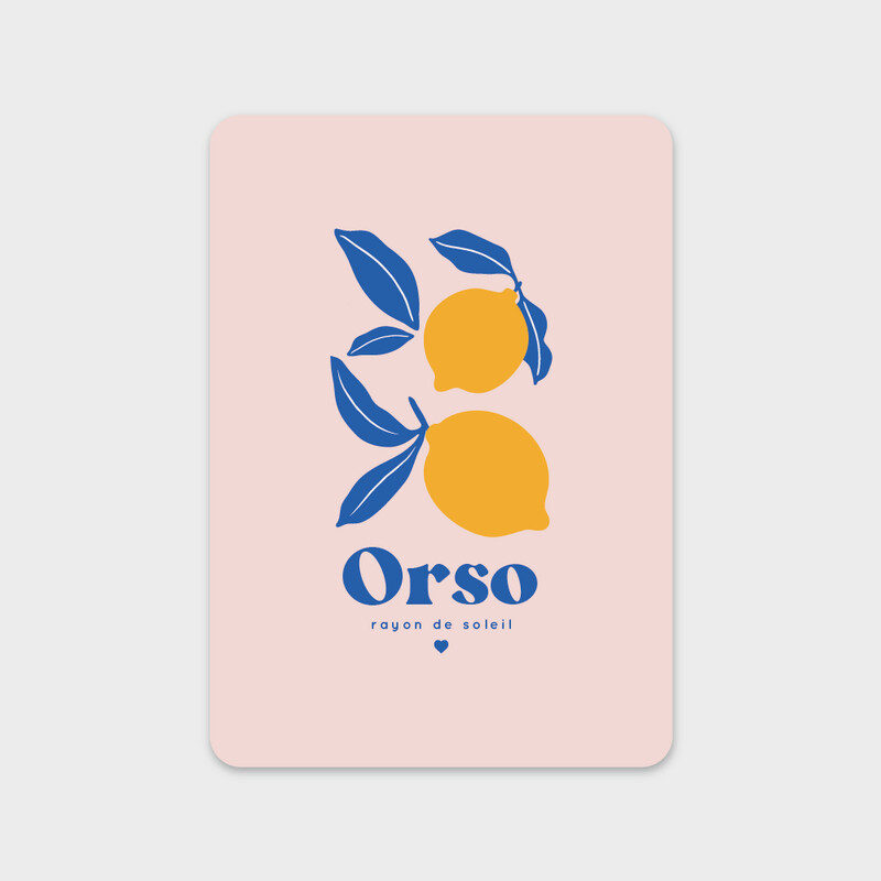 Faire-part de naissance Amour de Citron
