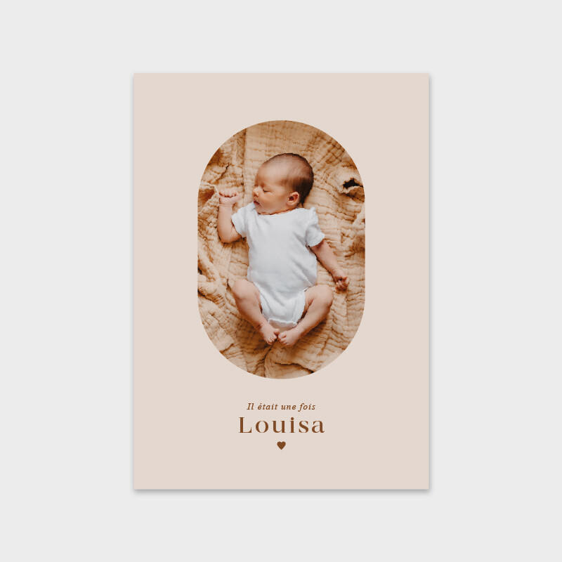 Faire-part de naissance il était une fois