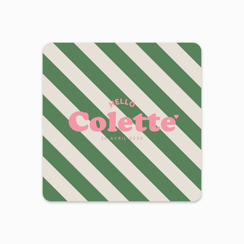 Faire-part de naissance Hello Colette !