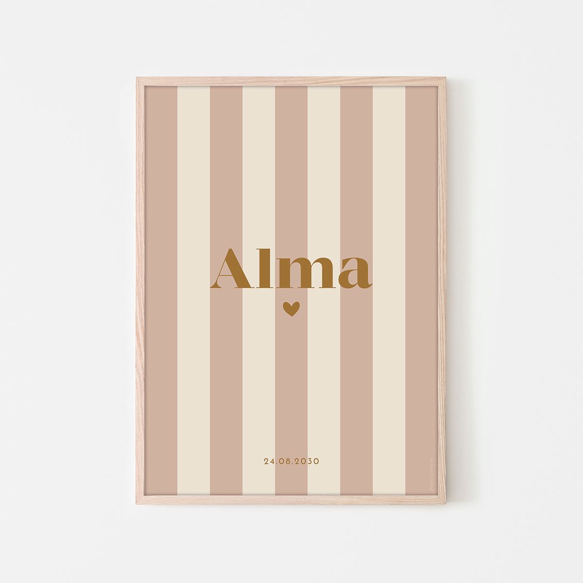Affiche naissance à personnaliser &quot;Alma&quot;