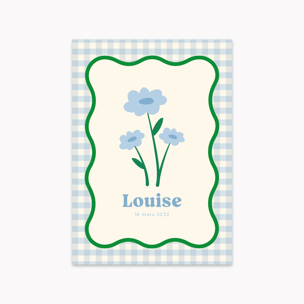 Faire-part de naissance &quot;Carré de Printemps&quot;