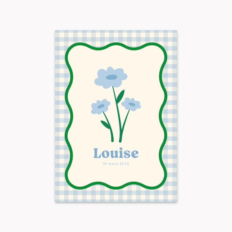 Faire-part de naissance &quot;Carré de Printemps&quot;
