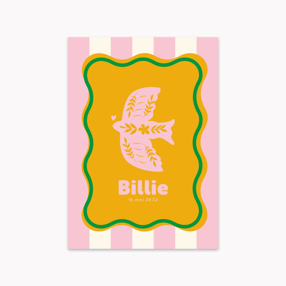 Faire-part de naissance colombe &quot;Lovely Bird&quot;