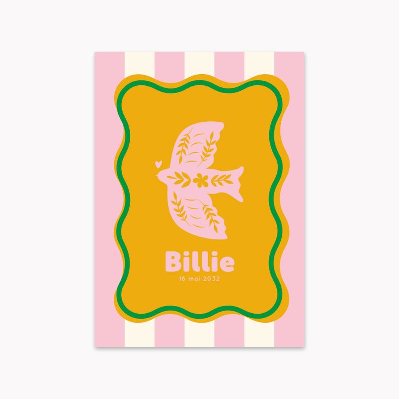 Faire-part de naissance colombe &quot;Lovely Bird&quot;