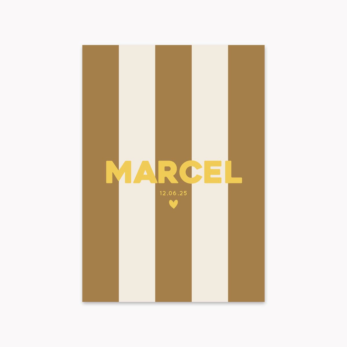 Faire-part de naissance à rayures Marcel