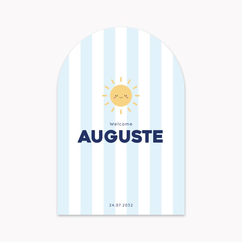 Faire-part de naissance rayon de soleil