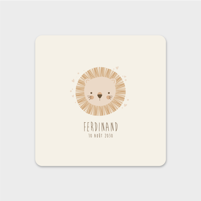 Faire-part de naissance Petit Lion