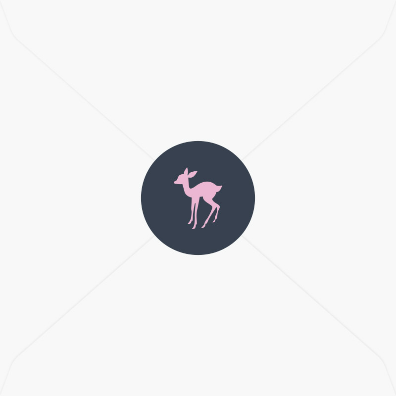 Stickers de naissance petite biche pour fille