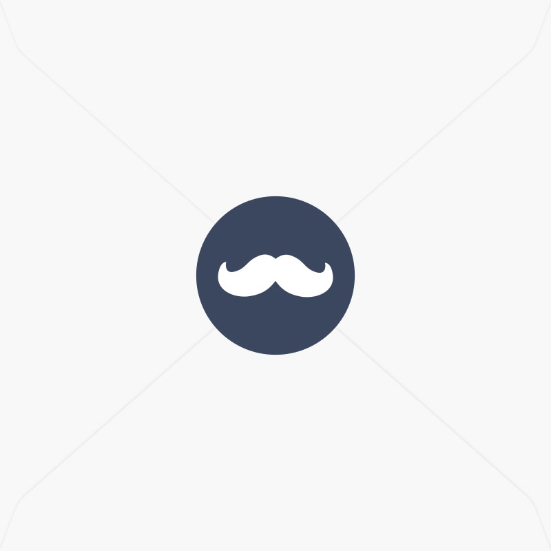 Stickers de naissance moustache pour garçon