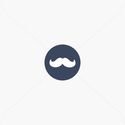 Stickers de naissance moustache pour garçon