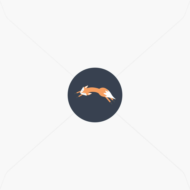 Stickers de naissance petit renard pour garçon