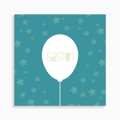 Faire-part de naissance ballon et ciel étoilé Faire-part de naissance ballon et ciel étoilé