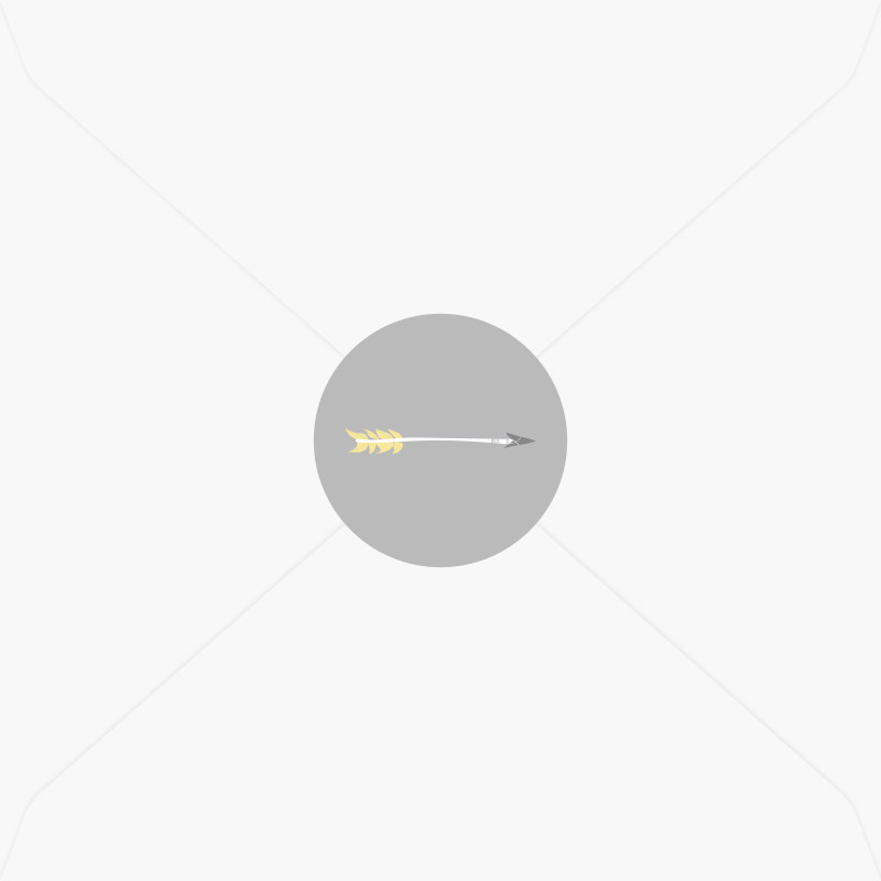 Stickers de naissance flèche d&#39;indien pour garçon, Choix du coloris: Gris souris