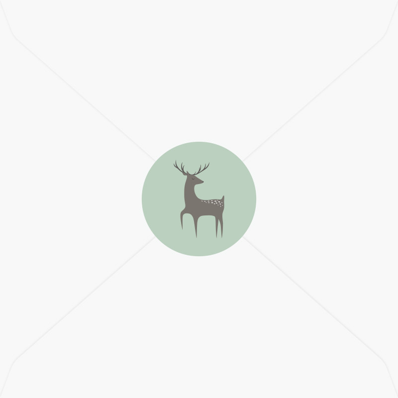 Stickers de naissance jeune cerf pour garçon