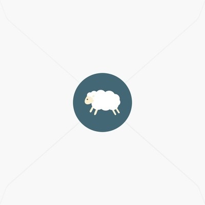 Stickers de naissance petit mouton blanc Stickers de naissance petit mouton blanc