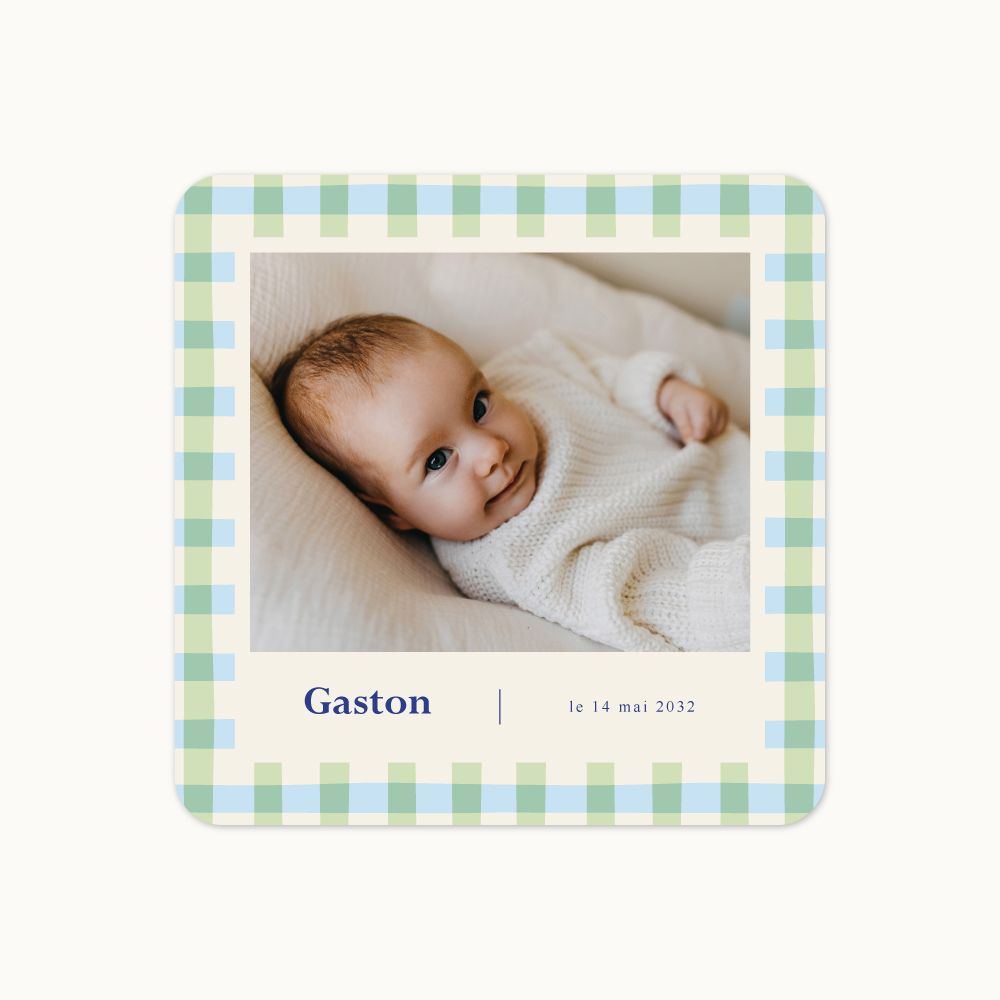 Faire-part de naissance "Vichy de Campagne"