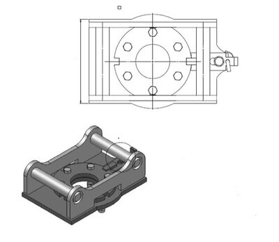 Roterbart - Vridbart Grindfäste S40