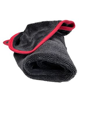 FIREBALL TWIST DRYING TOWEL BLACK-RED-70X90