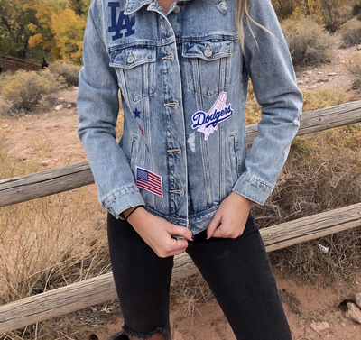 dodgers jean jacket