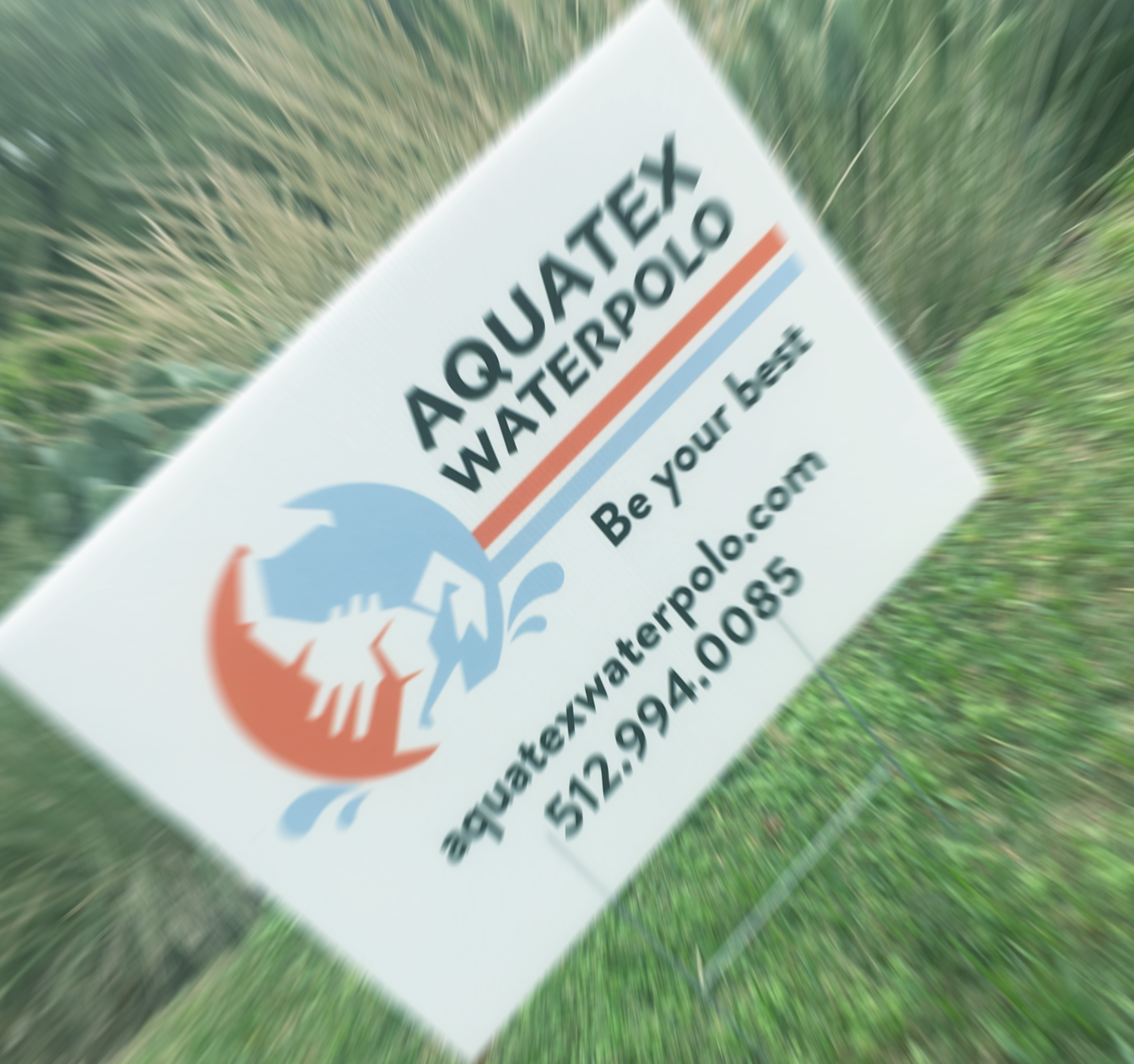 AquaTex Waterpolo Yard Sign