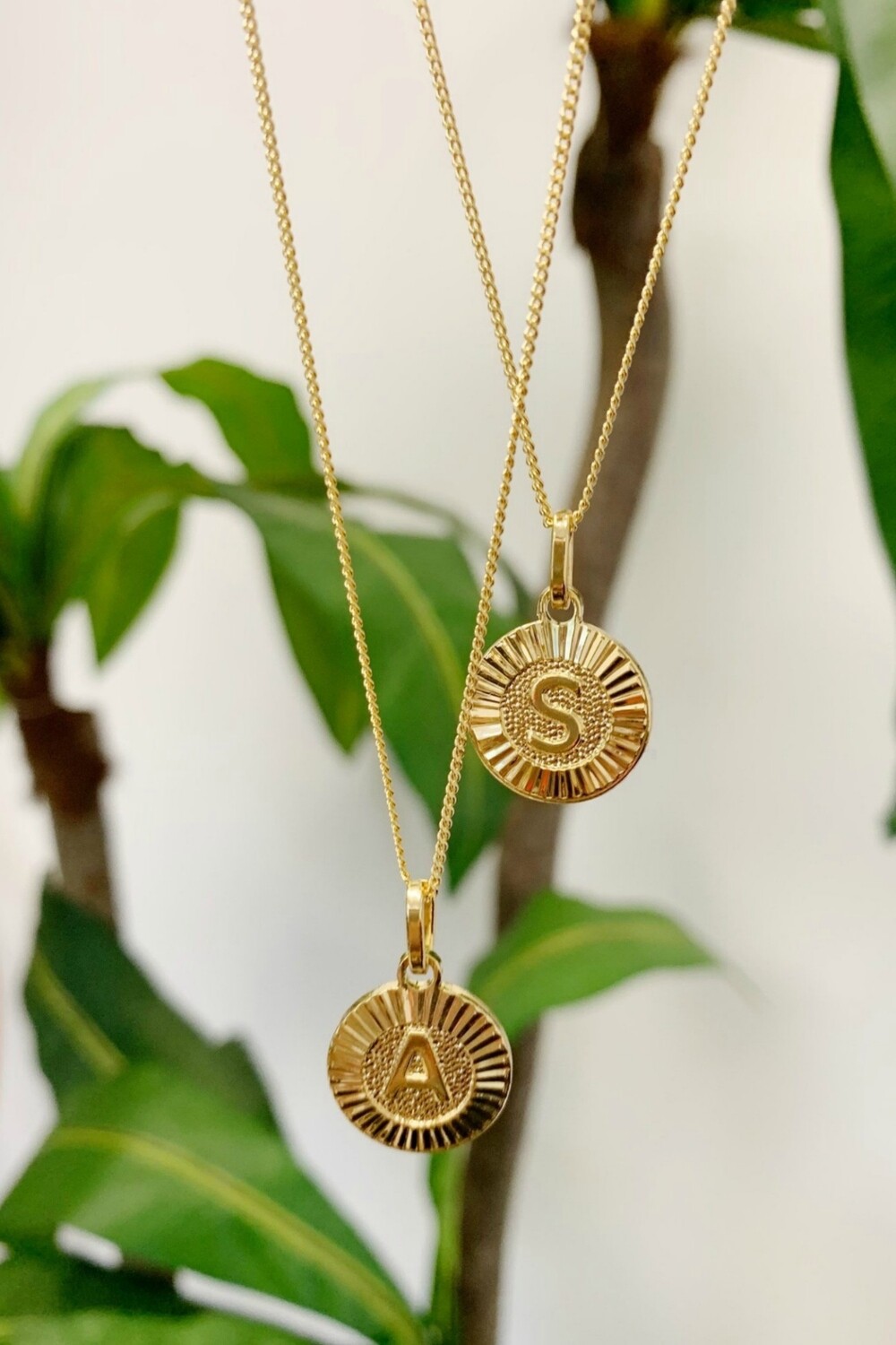 Bracha Initial Medallion Necklace