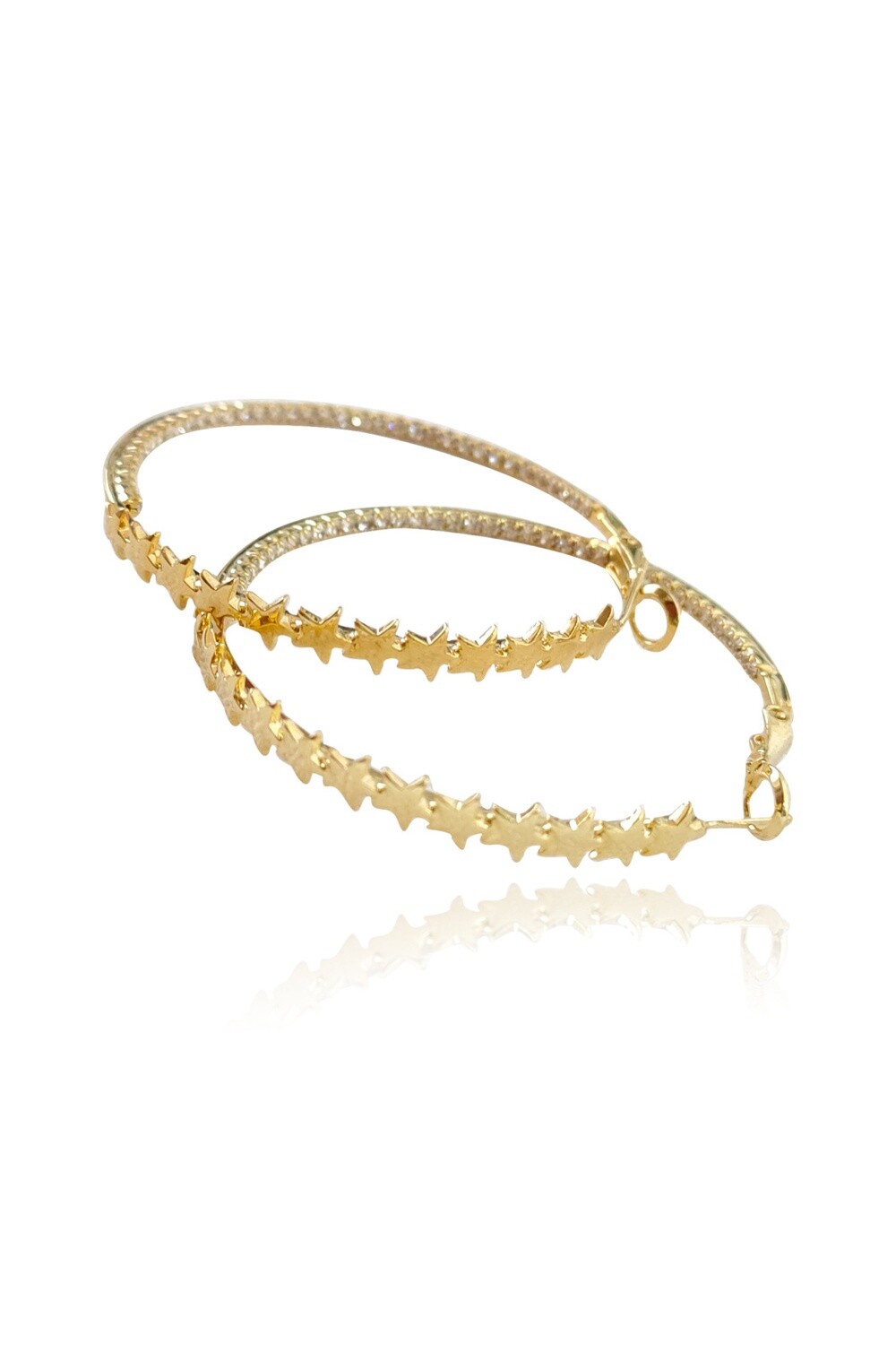 Serenity Gold Hoops