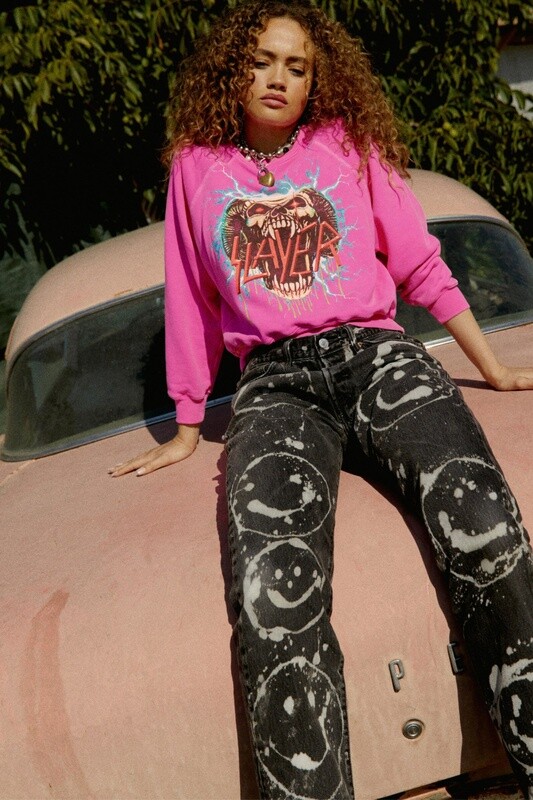 Slayer Electrified Raglan Crew