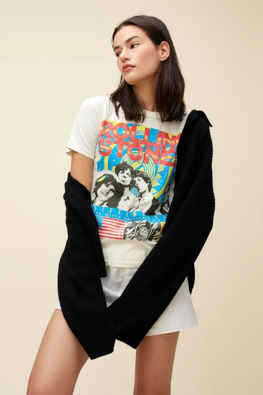 Rolling Stones Steel Wheels Ringer Tee