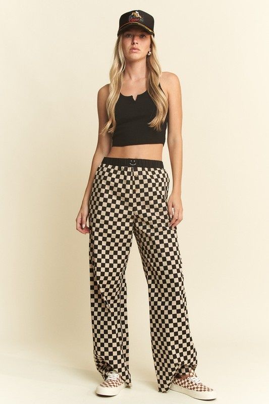 Mocha Madness Check Pants