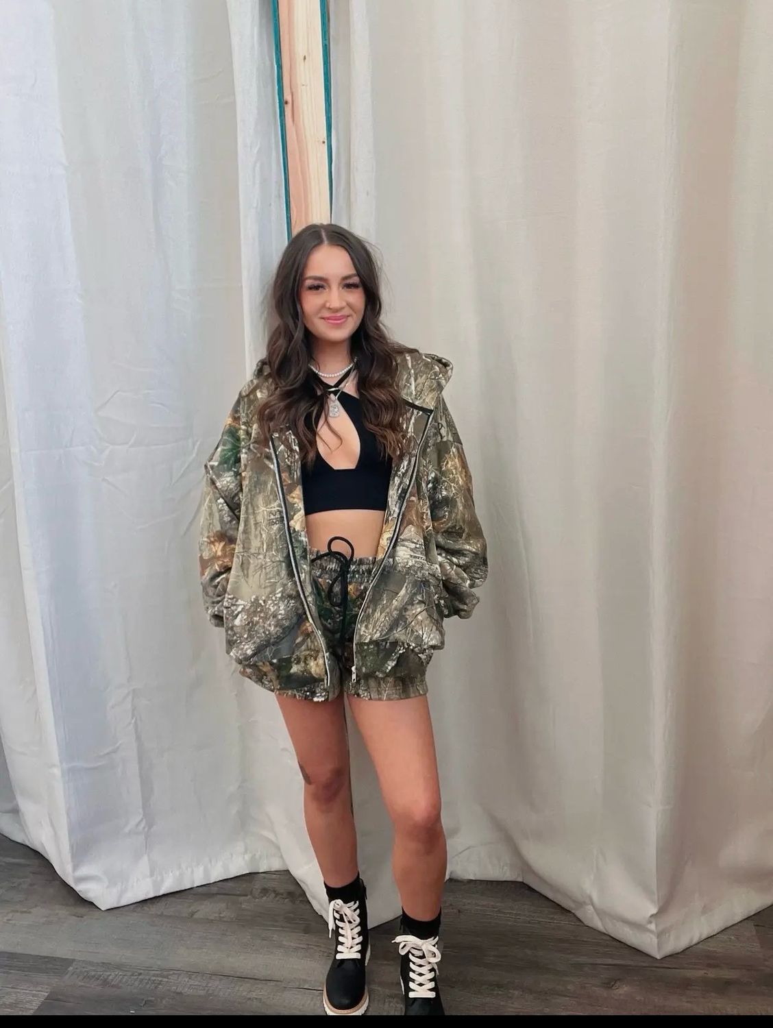 Life In Camo Zip Up Hoodie