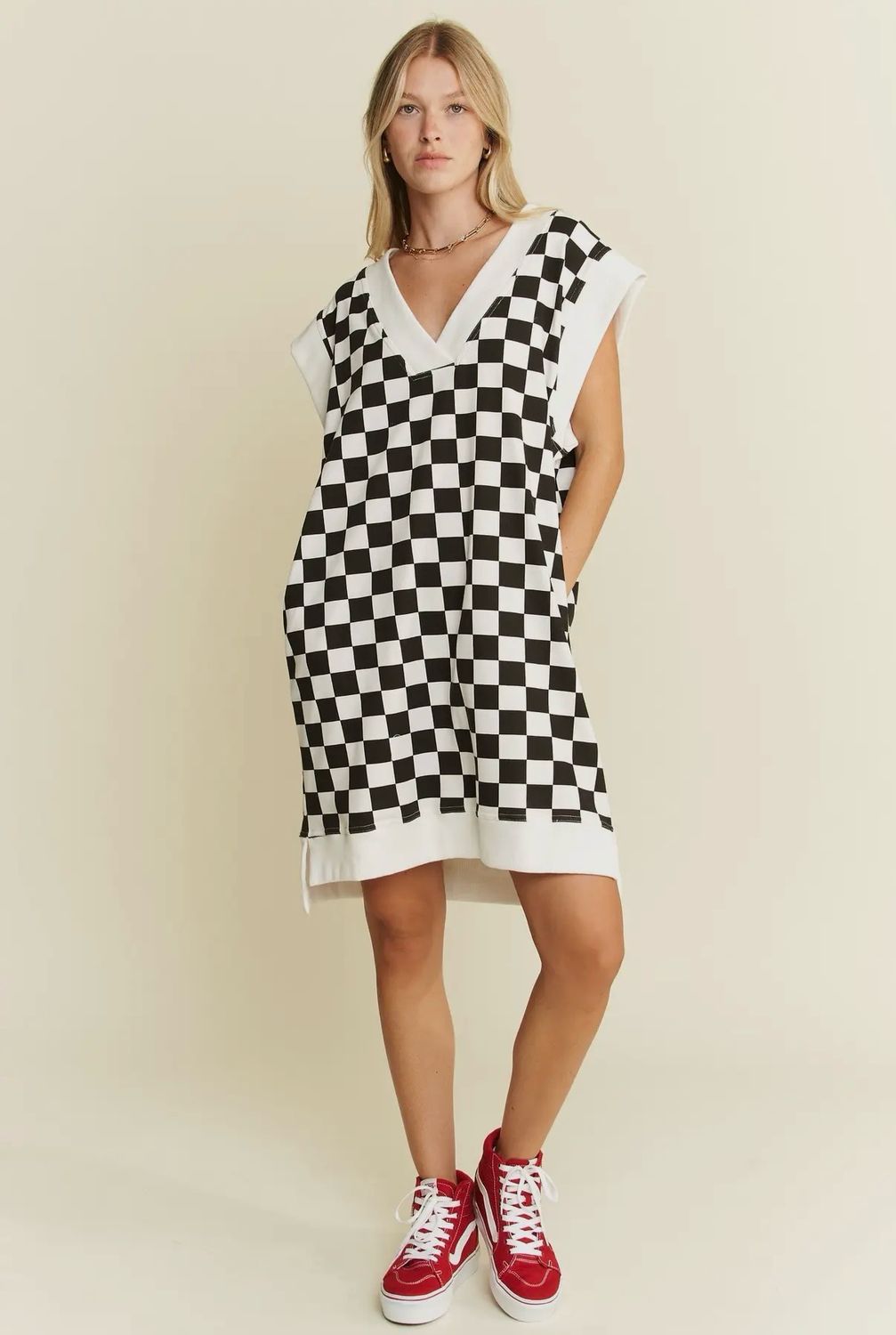 Checkerboard Dress