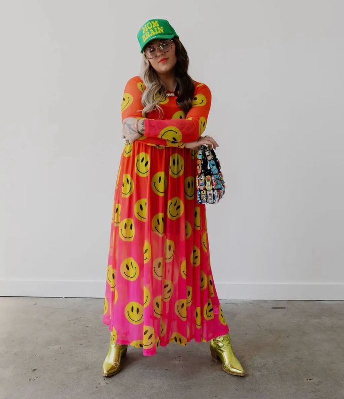 HAVING THE MOST FUN MESH DRESS