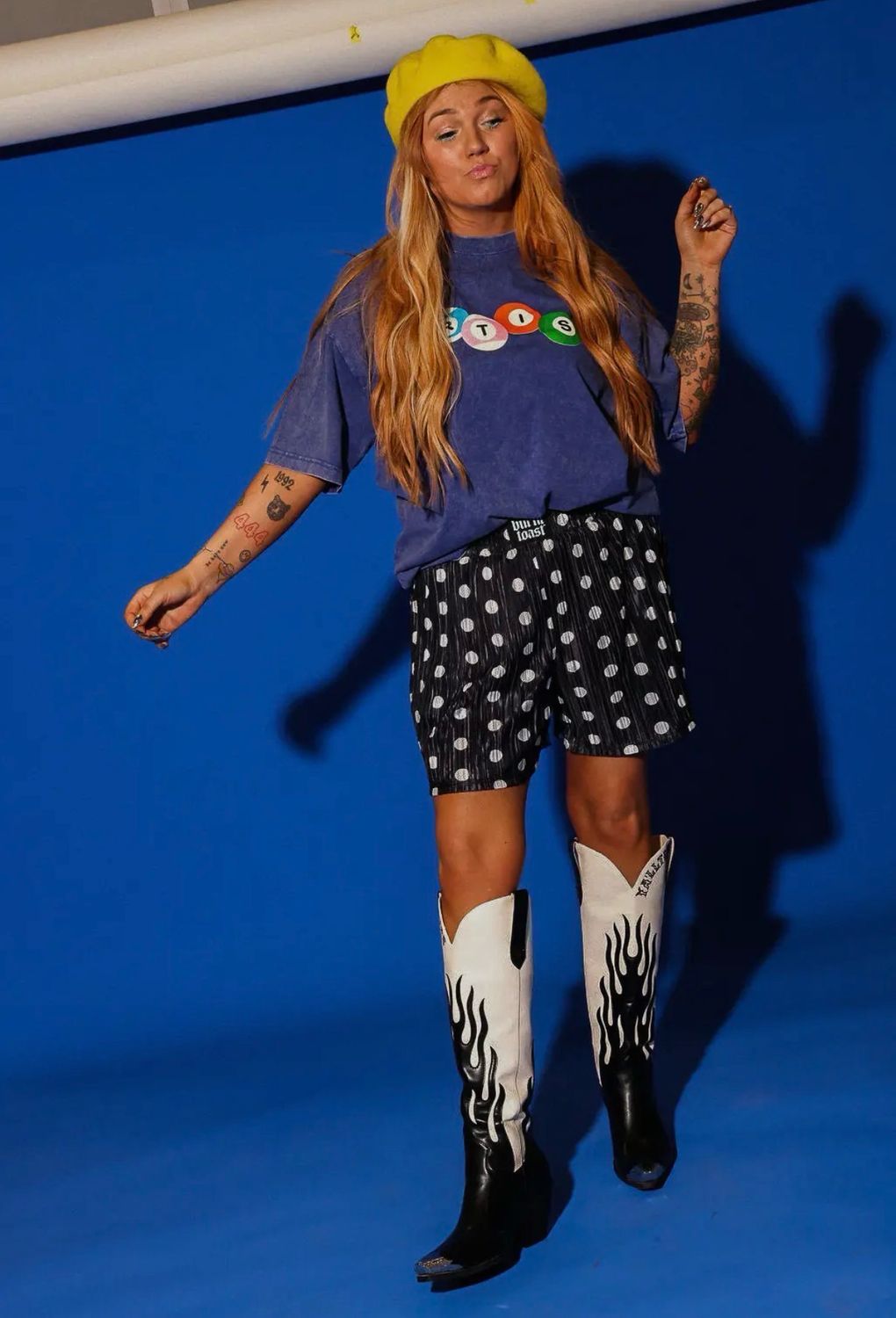 Hot Spot Plisse Polka Dot Shorts
