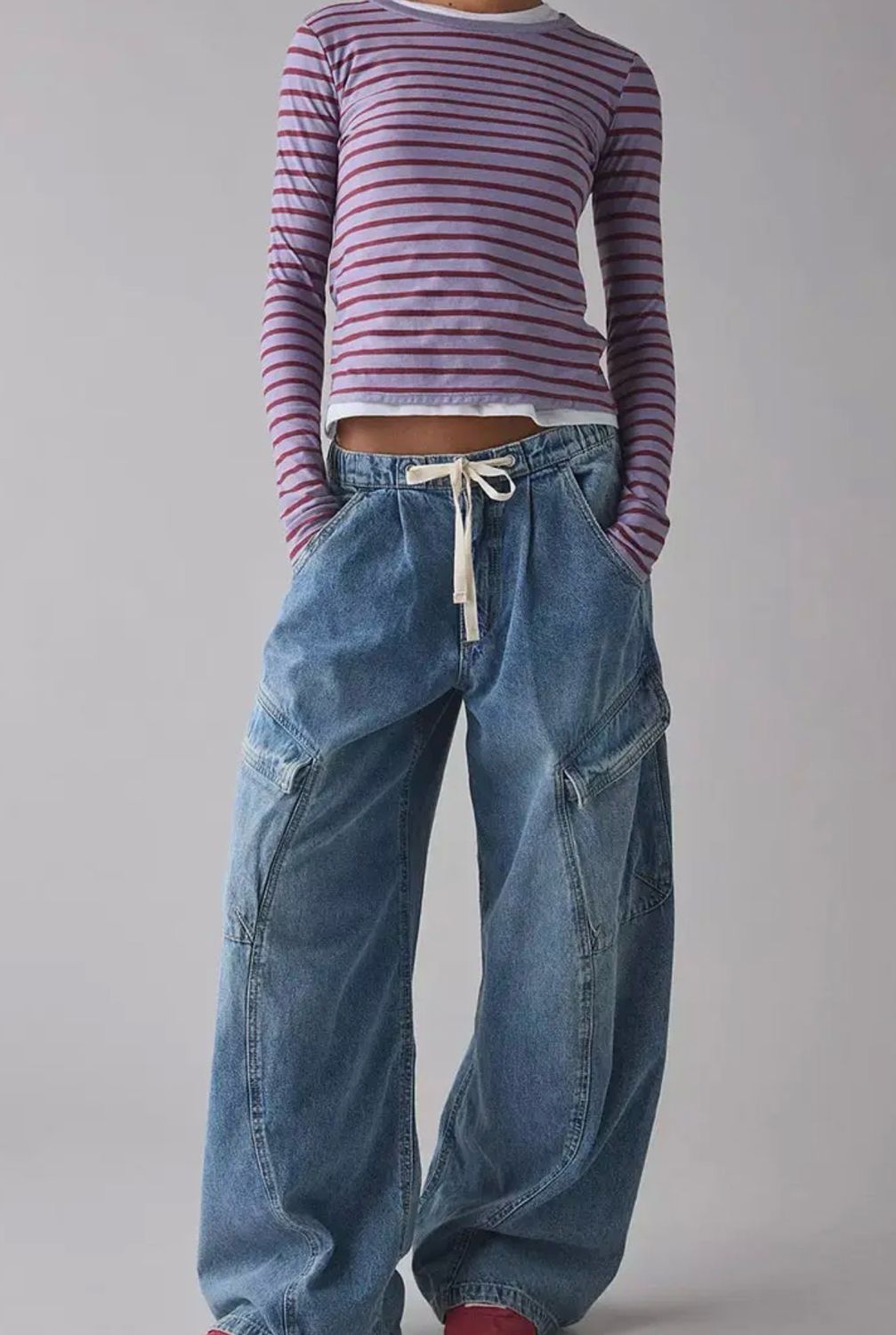 Cargo Pocket Utility Jeans