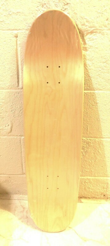 "Truffle shuffle" skateboard deck *Fun shape*
