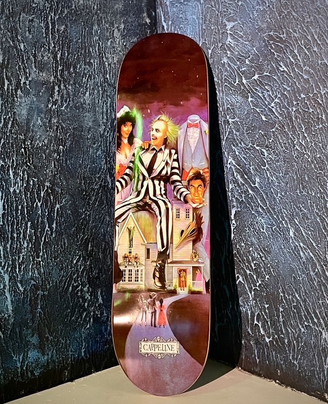 Beetlejuice series "Celebration" skateboard deck