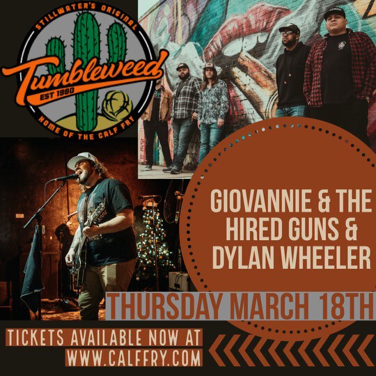 Giovannie & The Hired Guns & Dylan Wheeler - Thursday March 18 2021 Giovannie & The Hired Guns & Dylan Wheeler - Thursday March 18 2021