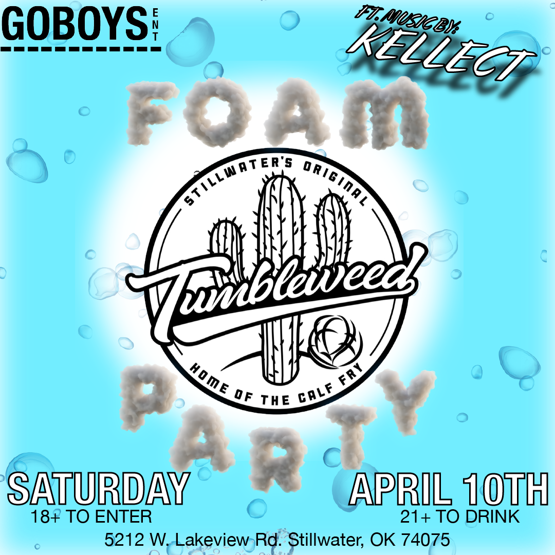 THE FOAM PARTY Saturday April 10th 2021 DOS THE FOAM PARTY Saturday April 10th 2021 DOS