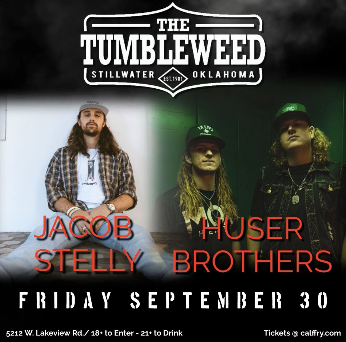 Jacob Stelly & Huser Brothers Band September 30, 2022